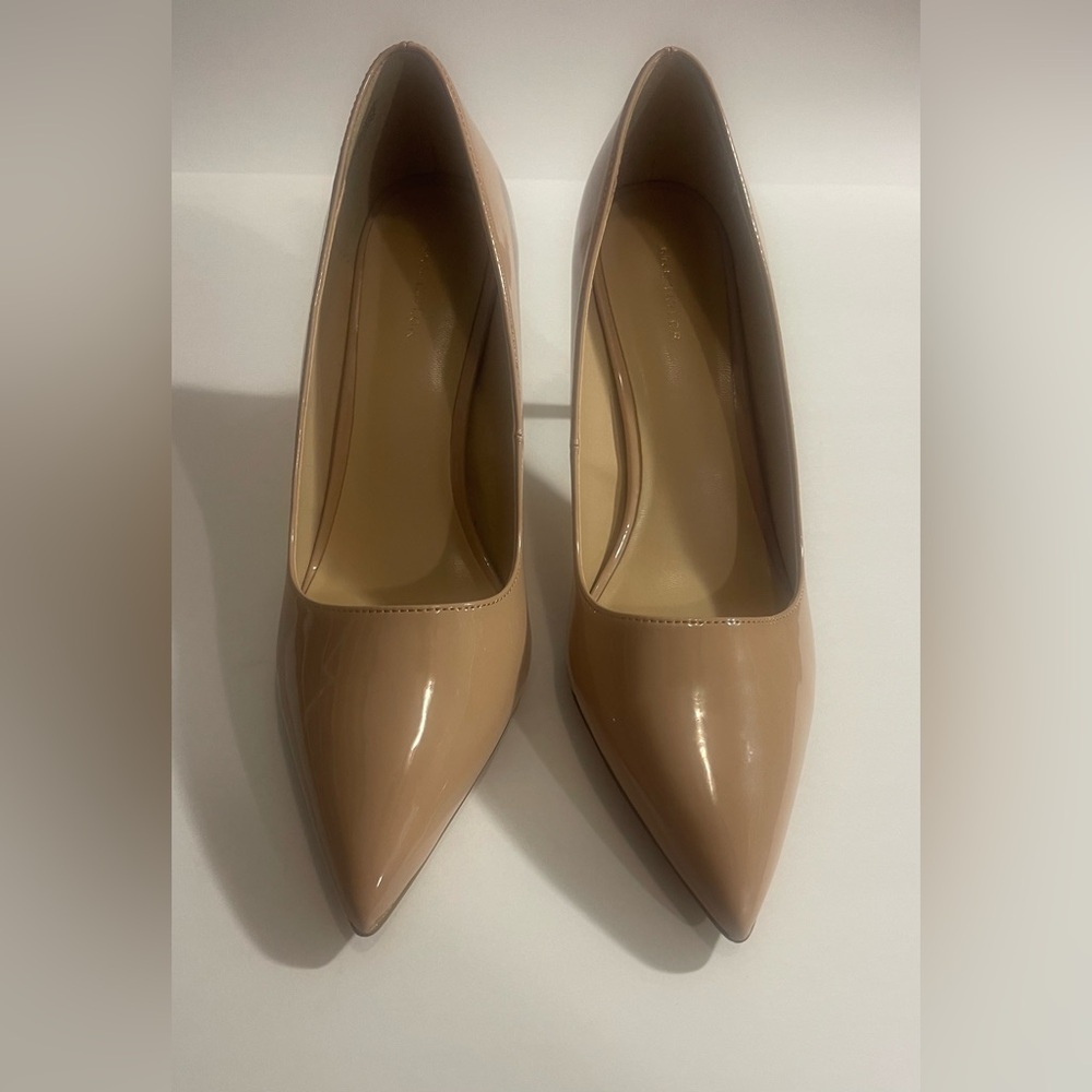 Ann Taylor Nude Patent Leather Heels